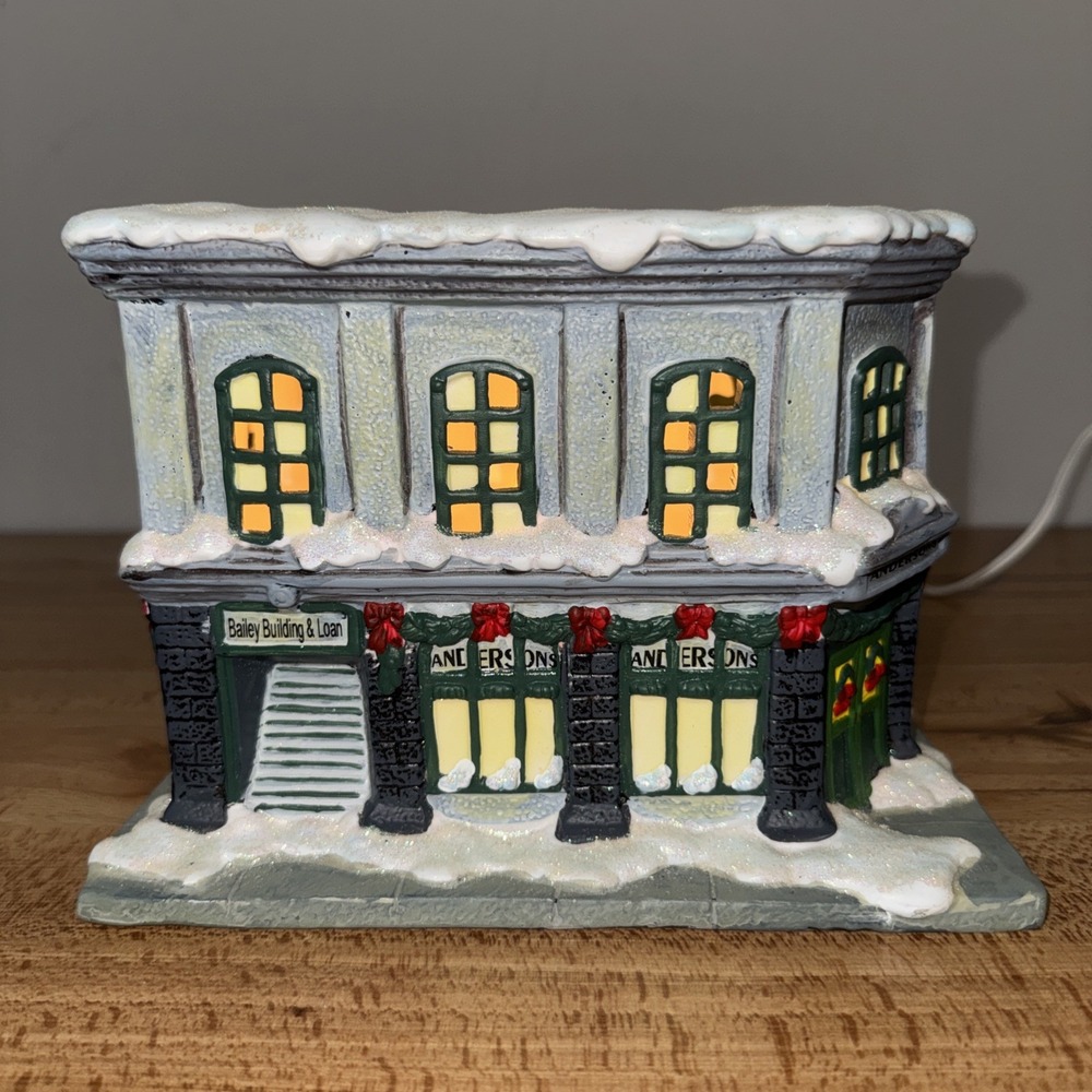 Enesco It's a Wonderful Life Series 1 Bailey Building & Loan 2002 Christmas